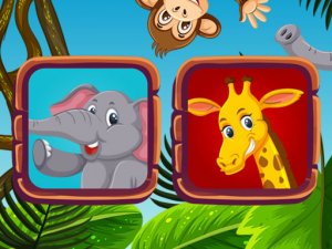 Fun Animals Memory Online Puzzle Game