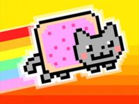 Rainbow Cat Sky Journey